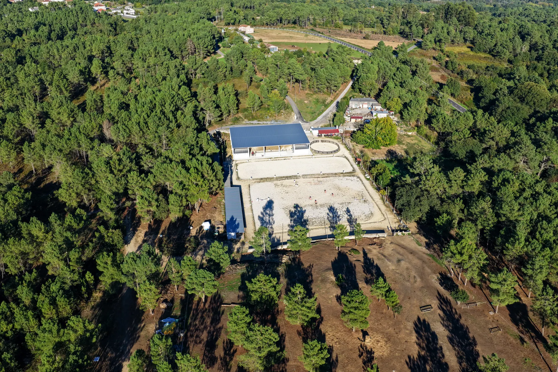 Vista del conjunto de las instalaciones desde arriba